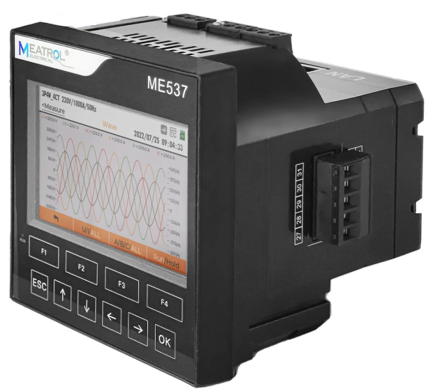 ME537 Multifunction Three-Phase Power Quality Analyser. Meatrol South Africa